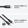 莮 USB Type-CP[u  CtoC 1.2m PD60W [dP[u f[^] ^ iPad iPhone X}z ^ubg ubN 500-USB086BK