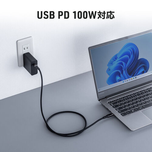 USB Type-CP[u USB PD100WΉ d͕\@\t 1.5m USB 20Gbps 8K/60HzΉ VRP[u [d f[^] f` iPhone 16Ή 500-USB087-15