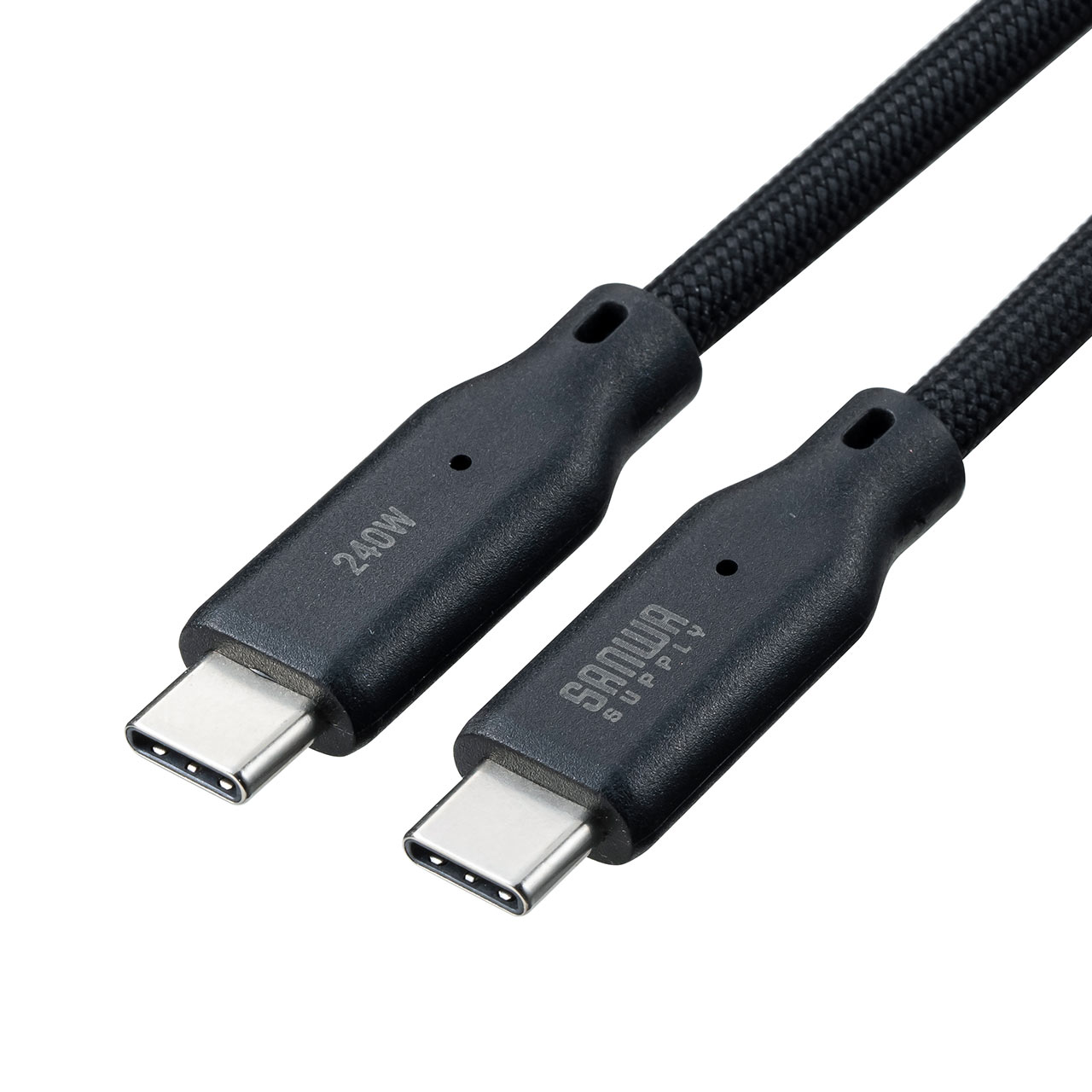 }OlbgP[u USB Type-CP[u }[d PD240v ܂Ƃ܂₷ f[^] 480Mbps iPhone16Ή 1m ubN 500-USB088-1BK