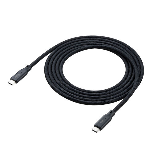 }OlbgP[u USB Type-CP[u }[d PD240v ܂Ƃ܂₷ f[^] 480Mbps iPhone16Ή 2m ubN 500-USB088-2BK