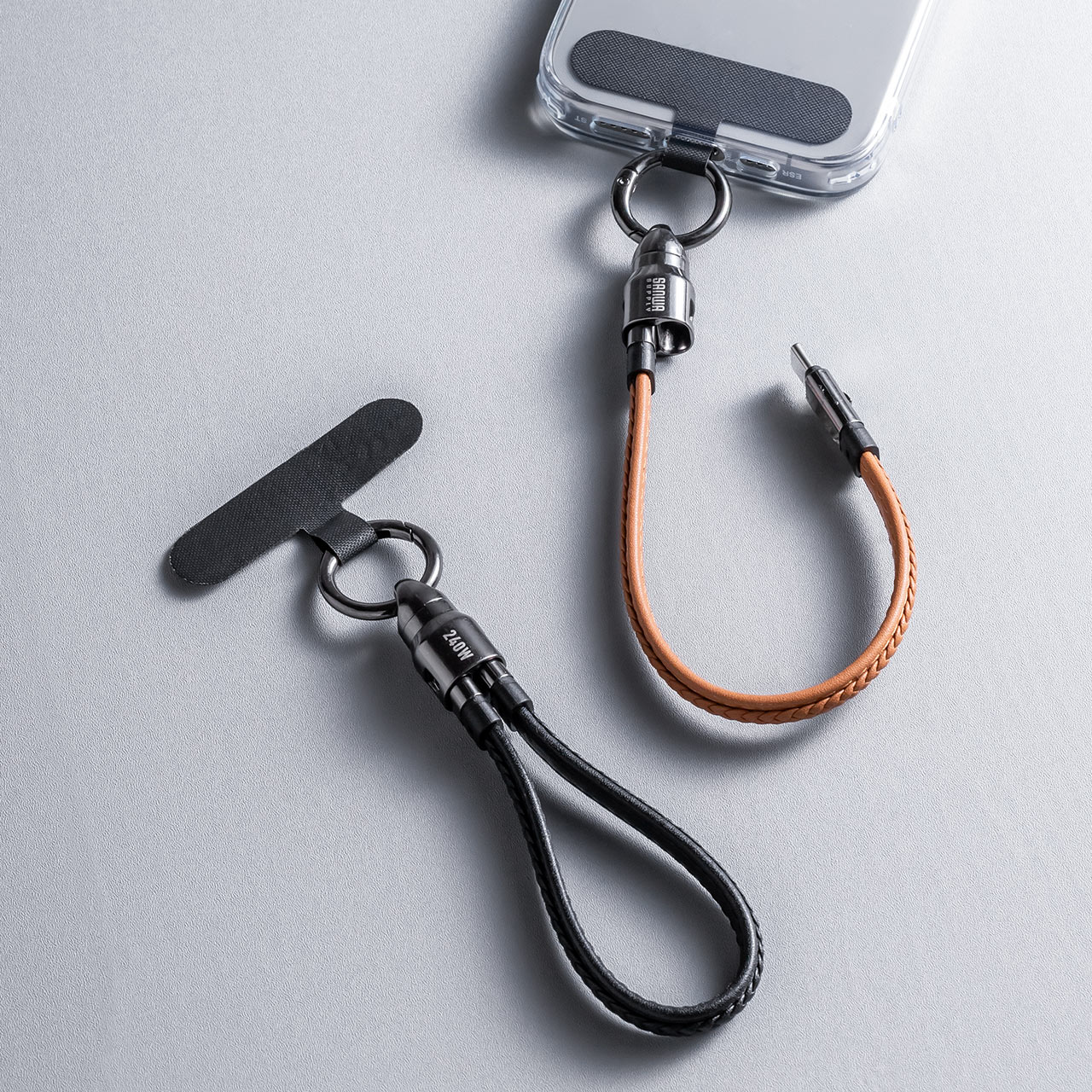 yViP10{zUSBP[u USB Type-C Xgbv }[d PD240WΉ nhXgbv iPhone16 22cm ubN 500-USB097BK