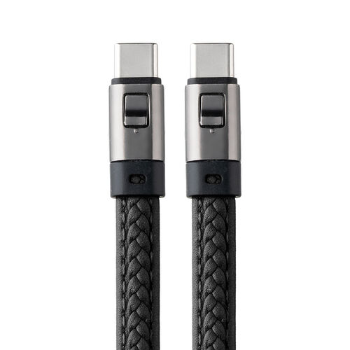 yViP10{zUSBP[u USB Type-C Xgbv }[d PD240WΉ nhXgbv iPhone16 22cm ubN 500-USB097BK