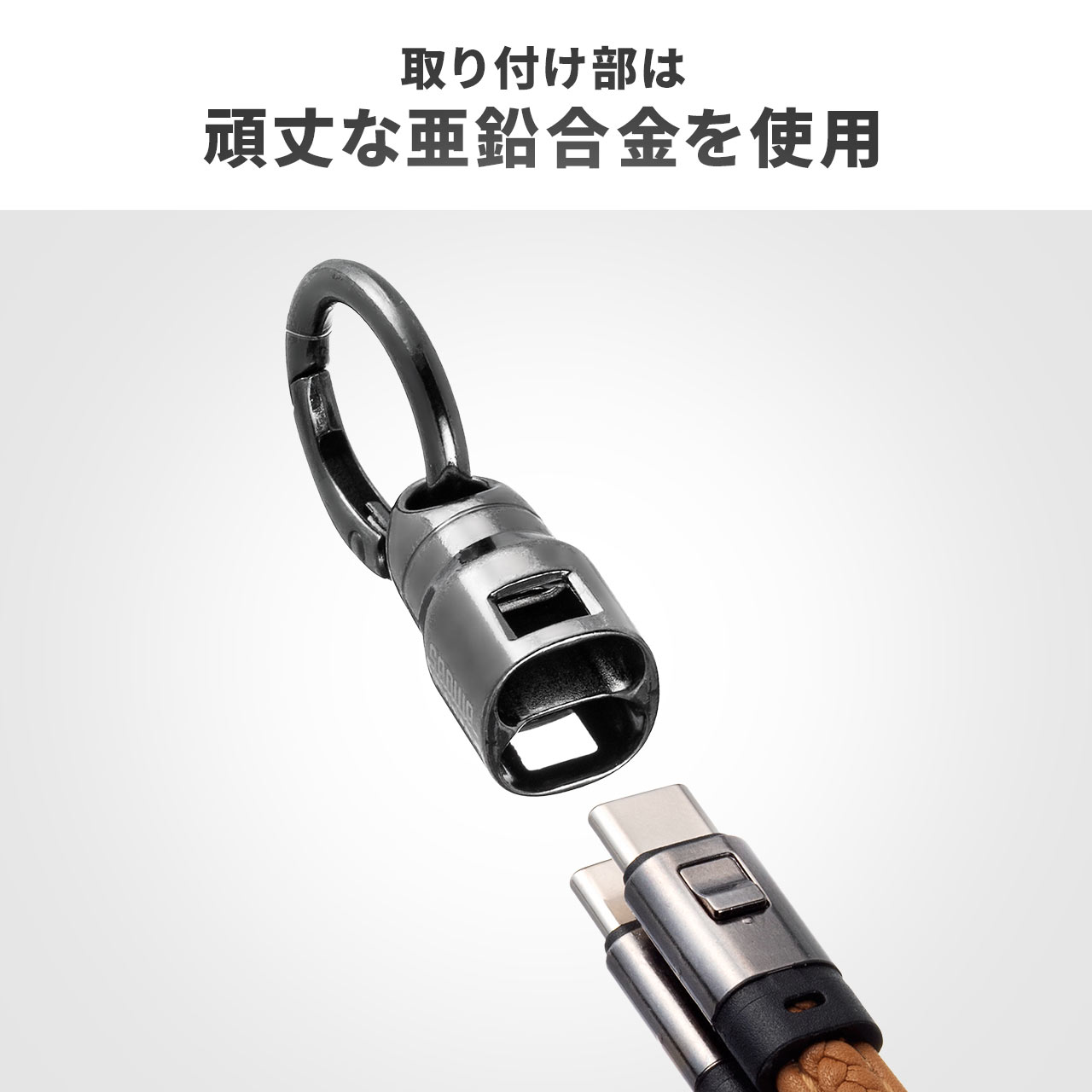 yViP10{zUSBP[u USB Type-C Xgbv }[d PD240WΉ nhXgbv iPhone16 22cm ubN 500-USB097BK