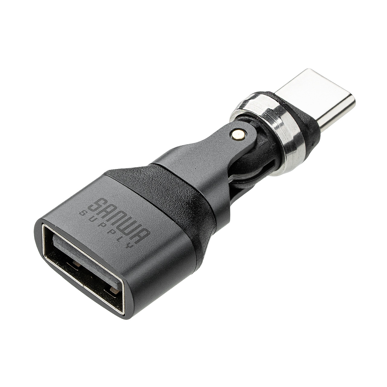 USB A to C �ϊ��A�_�v�^ 540����] �㉺���E �S�����Ή� L�� L�^ �R�l�N�^ USB2.0 Type-C�I�X-USB A���X �����ϊ� �K�����^���b�N