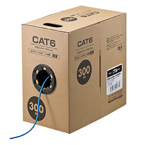 LANケーブル自作キット（CAT6・ケーブル透過式コネクタ・かしめ