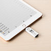 iPhone・iPad USBメモリ 32GB（USB3.1 Gen1・Lightning対応・MFi認証・iStickPro 3.0・シルバー） 600-IPL32GAS