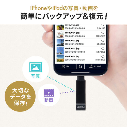 Type-C �� USB-A USB������ 512GB MFi�F�� iPhone iPad Android �Ή� �p�\�R�� �ʐ^ ���� �o�b�N�A�b�v �X�C���O�� iXflash