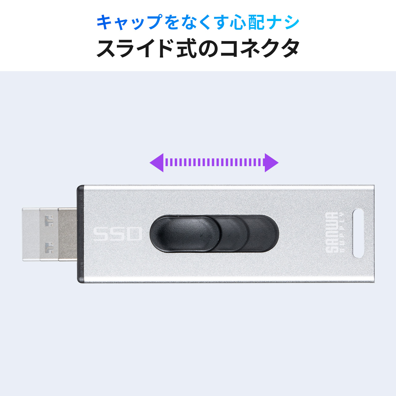 スティック型SSD 外付け USB3.2 Gen2 小型 1TB テレビ録画 ゲーム機 