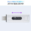 【メモリセール】スティック型SSD 外付け USB3.2 Gen2 小型 256GB テレビ録画 ゲーム機 PS5/PS4 スライド式 直挿し シルバー