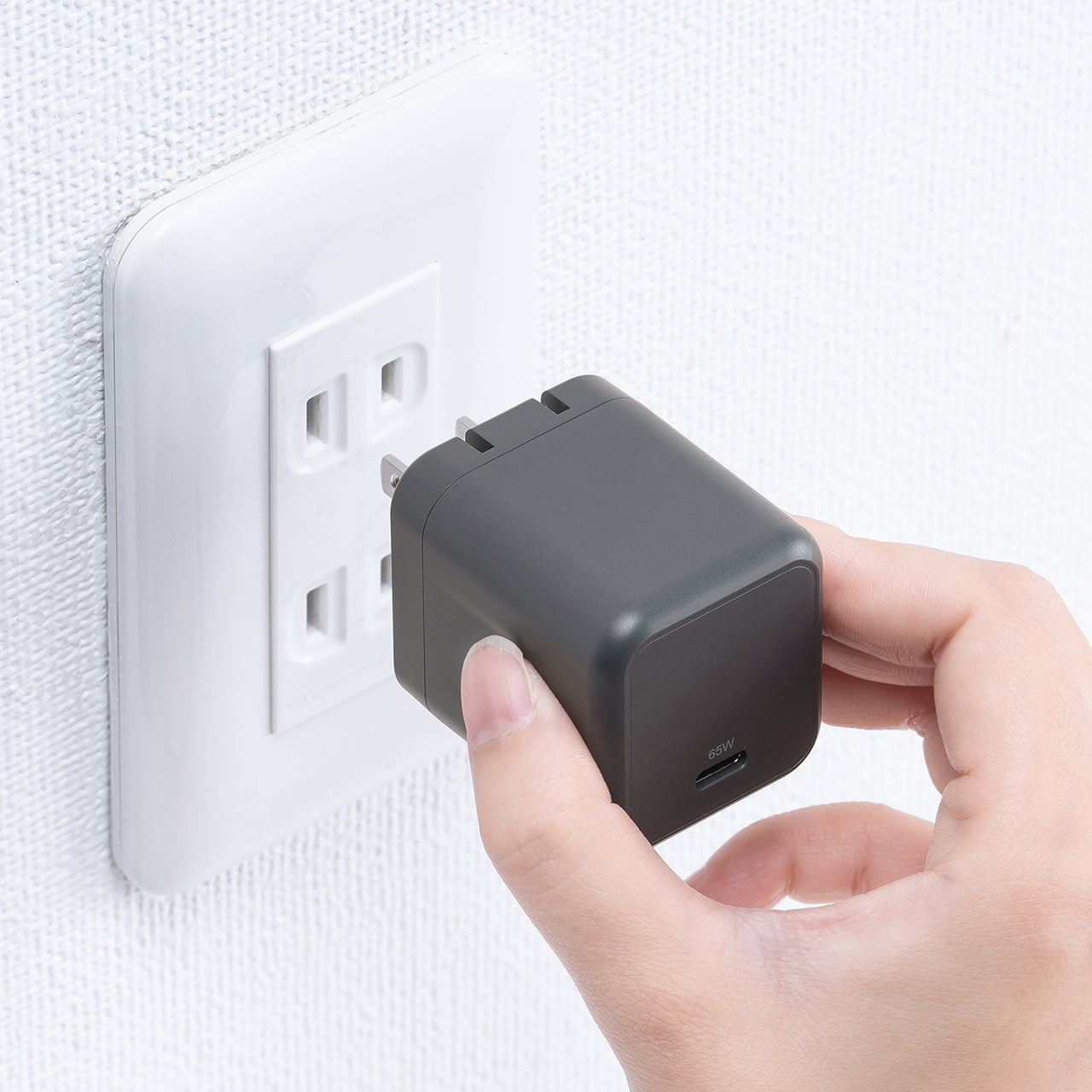 USB[d PD [d ő65W 1|[g Type-C~1 GaN̗p ܂肽ݎvO ^ L[u }[d m[gp\R X}z ^ubg PSEKi 700-AC044