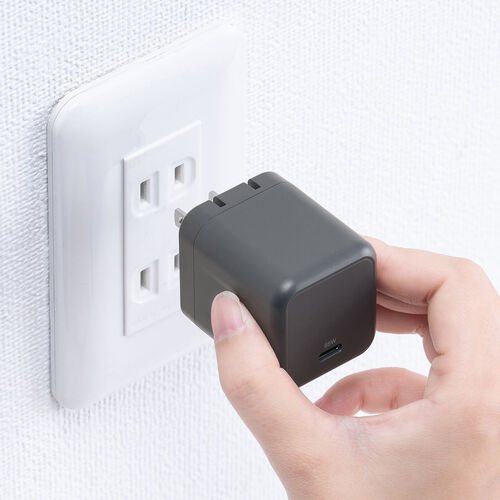 USB[d PD [d ő65W 1|[g Type-C~1 GaN̗p ܂肽ݎvO ^ L[u }[d m[gp\R X}z ^ubg PSEKi 700-AC044
