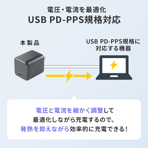 USB[d PD [d ő65W 1|[g Type-C~1 GaN̗p ܂肽ݎvO ^ L[u }[d m[gp\R X}z ^ubg PSEKi 700-AC044