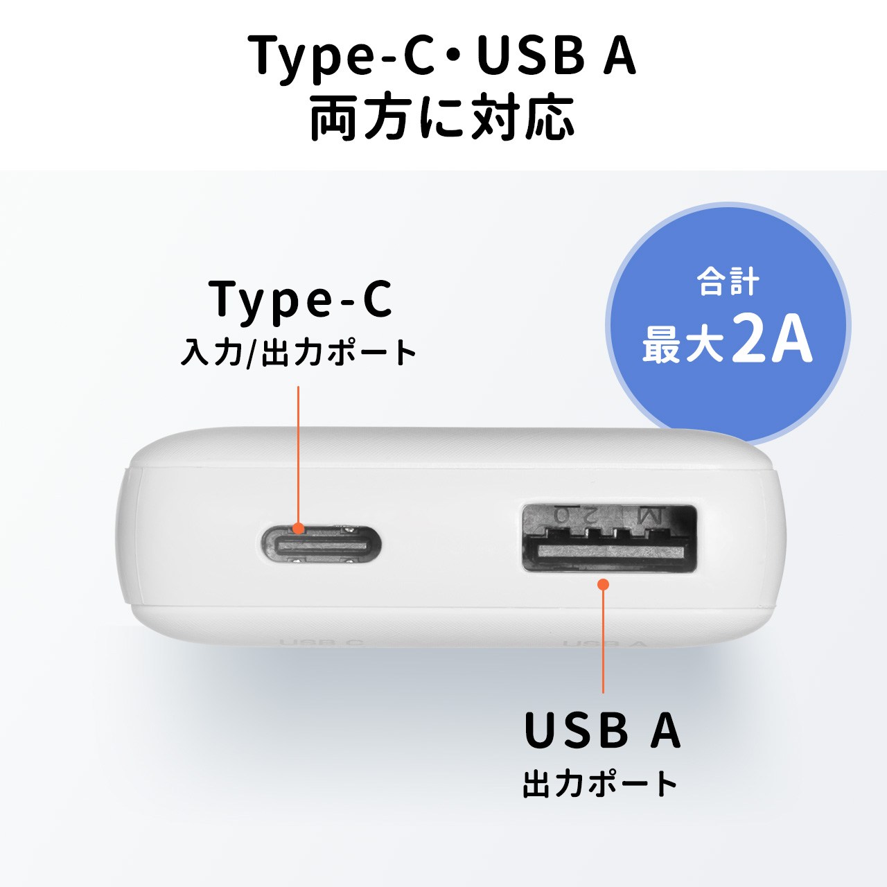 AEgbgFoCobe[ 4000mAh ^ y Type-C~1 USB A~1 X}z ^ubg @ݑΉ PSEF؍ς o[ zCg Z700-BTL055W