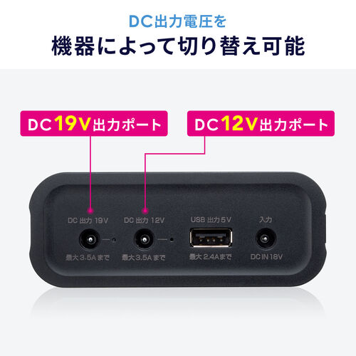 ���o�C���o�b�e���[ DC12V/19V�o�͑Ή� 20000mAh 72Wh ��e�� �m�[�g�p�\�R�� USB�[�d ��s�@�������݉� �o�� PSE�K���i