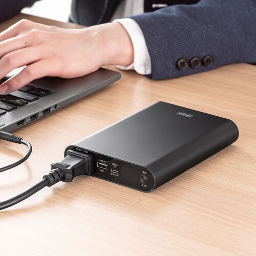 AC65W出力対応！ノートPCも充電できる薄型ポータブルモバイル