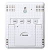 デジタル温湿度計（熱中症・インフルエンザ表示付・時計表示・壁掛け対応・高性能センサー搭載) 700-CHE001