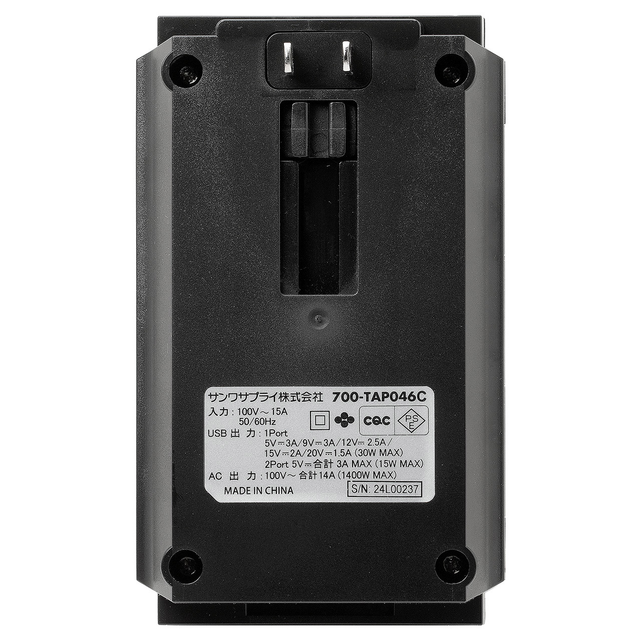 d^bv 6 ] 2P PD30WΉ Type-C USB2|[gt iPhone/iPad/X}z/^ubg[d WXCb`t RZg^bv RpNg ǖʌŒ ubN 700-TAP046CBK