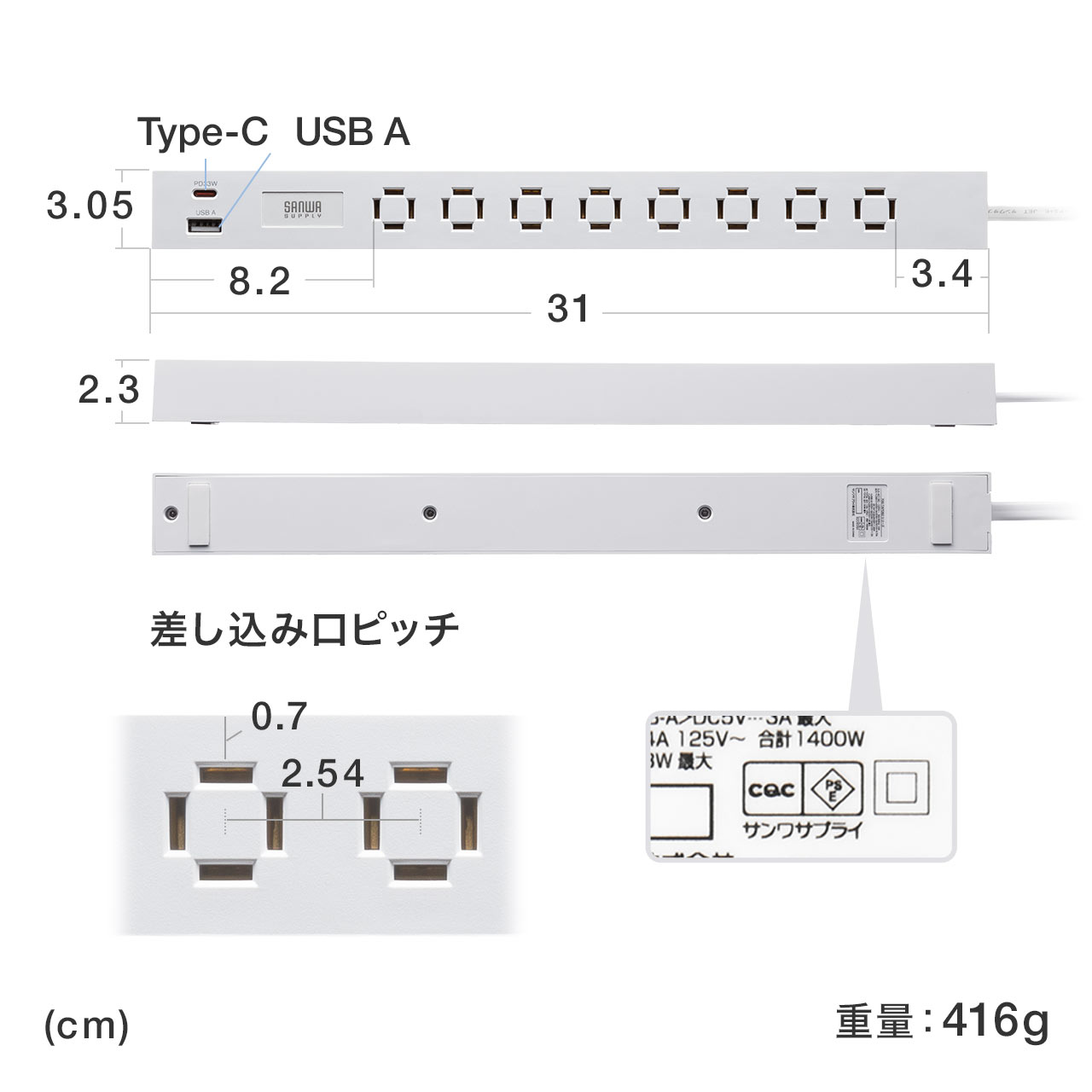 d^bv USB}[d PD33W X^bv AC8 TypeCΉ c 1.5m ACA_v^Ή VvfUC }bg XCOvO Makuake ubN