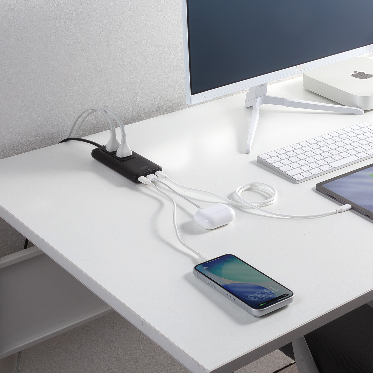 �d���^�b�v USB PD 65W �}���[�d GaN 1.5m �����R�[�h �y�����^18mm�z Type-C�~2 A�~1 AC�~2�� �R���Z���g L�^�v���O