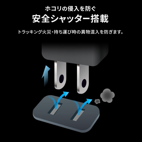 �d���^�b�v USB PD 65W �}���[�d GaN 1.5m �����R�[�h �y�����^18mm�z Type-C�~2 A�~1 AC�~2�� �R���Z���g L�^�v���O