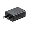 【50個セット】USB充電器 1ポート 2A コンパクト PSE取得 iPhone Xperia充電対応 ブラック コンパクト 小型 絶縁キャップ　2A 702-AC021-50BK