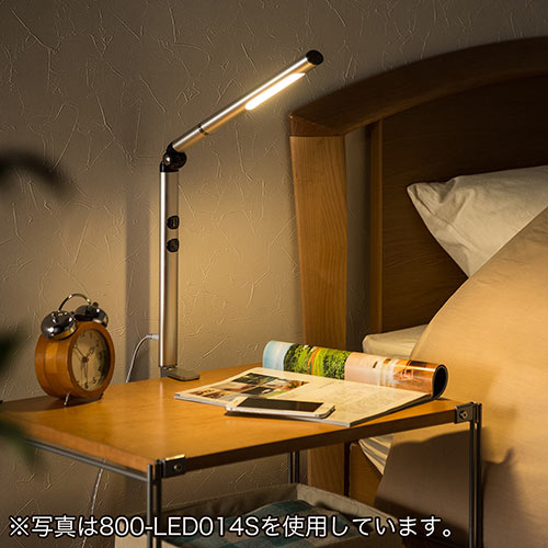 LEDデスクライト（クランプ・充電式・コードレス・電球色/昼白色・無