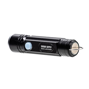 LED懐中電灯（USB充電式・防水・IPX4・最大180ルーメン・小型