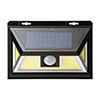 人感センサー付きLEDライト（ソーラー充電式・屋外用・壁設置・防水防塵・IP54・300ルーメン・2個セット）