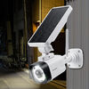 センサーライト 人感センサー LEDライト ダミーカメラ ソーラー充電 屋外 壁設置 防水防塵 IP66 800ルーメン 800-LED046
