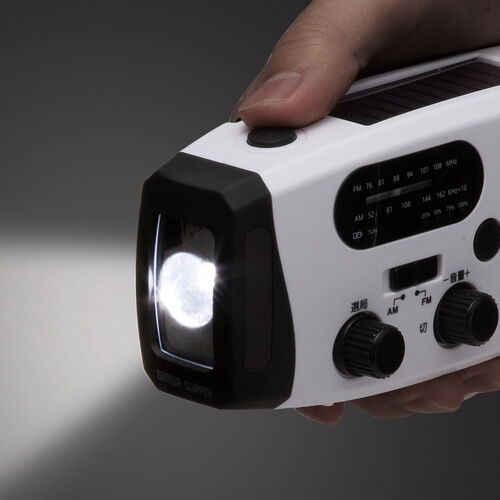 �h�Ѓ��W�I LED���C�g �h�ЃO�b�Y ���@�\ �o�b�e���[ ��e�� 4000mA �g�у��W�I USB�[�d �\�[���[�[�d ��񂵏[�d �z���C�g