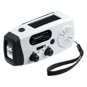 �h�Ѓ��W�I LED���C�g �h�ЃO�b�Y ���@�\ �o�b�e���[ ��e�� 4000mA �g�у��W�I USB�[�d �\�[���[�[�d ��񂵏[�d �z���C�g