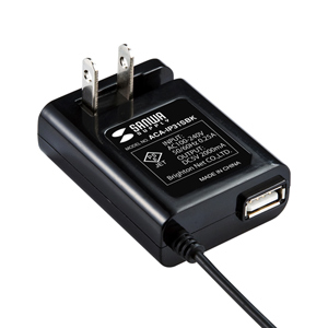 USB－ACアダプタ（2台同時充電・ブラック）ACA-IP31SBKの販売商品