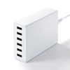 USB充電器 USBA 6ポート 合計12A ホワイト 複数ポート 高耐久 ACA-IP67W