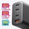 USB-C[d PD [d 65W 4|[g Type-C~3 USB-A~1 GaN̗p ܂肽ݎvO }[d m[gp\R |[g PSEKi ubN ACA-PD107BK