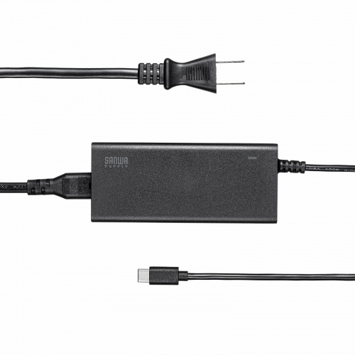 AC�A�_�v�^�[ USB PD�Ή�AC�[�d�� PD65W �d���R�[�h�^ Type-C�P�[�u����̌^ �m�[�g�p�\�R���[�d �u���b�N