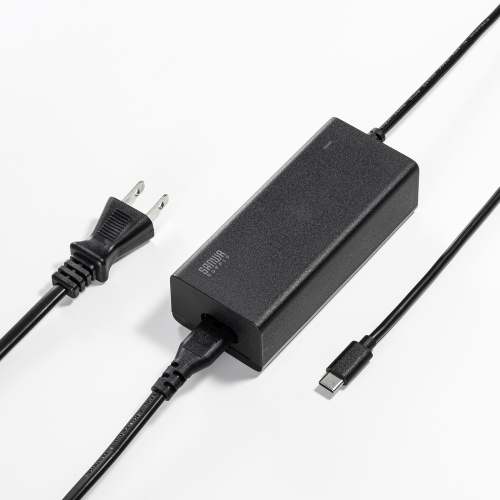 AC�A�_�v�^�[ USB PD�Ή�AC�[�d�� PD65W �d���R�[�h�^ Type-C�P�[�u����̌^ �m�[�g�p�\�R���[�d �u���b�N