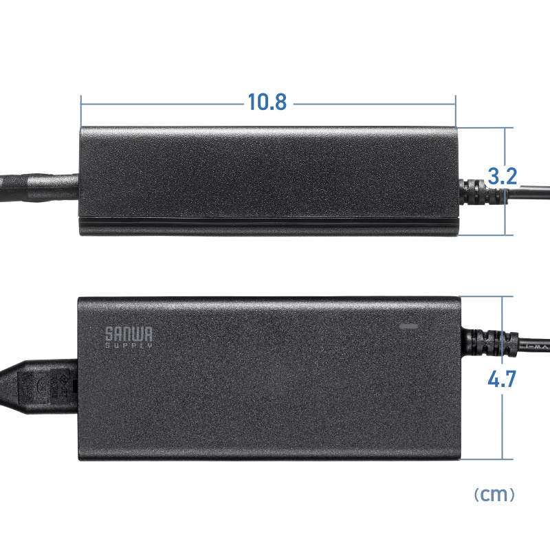 AC�A�_�v�^�[ USB PD�Ή�AC�[�d�� PD65W �d���R�[�h�^ Type-C�P�[�u����̌^ �m�[�g�p�\�R���[�d �u���b�N