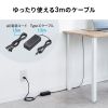 AC�A�_�v�^�[ USB PD�Ή�AC�[�d�� PD65W �d���R�[�h�^ Type-C�P�[�u����̌^ �m�[�g�p�\�R���[�d �u���b�N