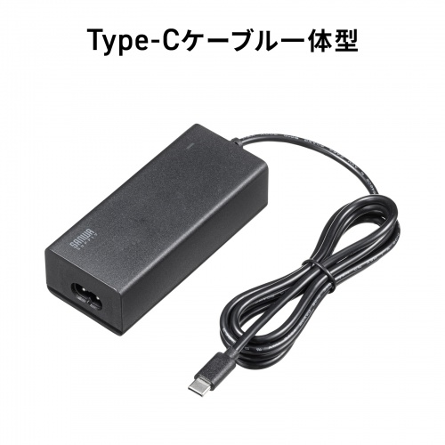 AC�A�_�v�^�[ USB PD�Ή�AC�[�d�� PD65W �d���R�[�h�^ Type-C�P�[�u����̌^ �m�[�g�p�\�R���[�d �u���b�N