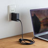 【オフィスアイテムセール】USB Power Delivery対応AC充電器（PD45W・TypeCケーブル一体型・Chromebook対応）