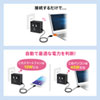 【オフィスアイテムセール】USB Power Delivery対応AC充電器（PD45W・TypeCケーブル一体型・Chromebook対応）