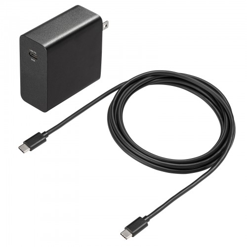【色: ブラック】サンワサプライ USB充電器 コンセント(Type-C×1ポー