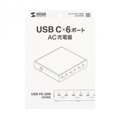 USB[d Type-C 6|[g v72Wo PD20W o X}z ^ubg |[g ACA-PD98