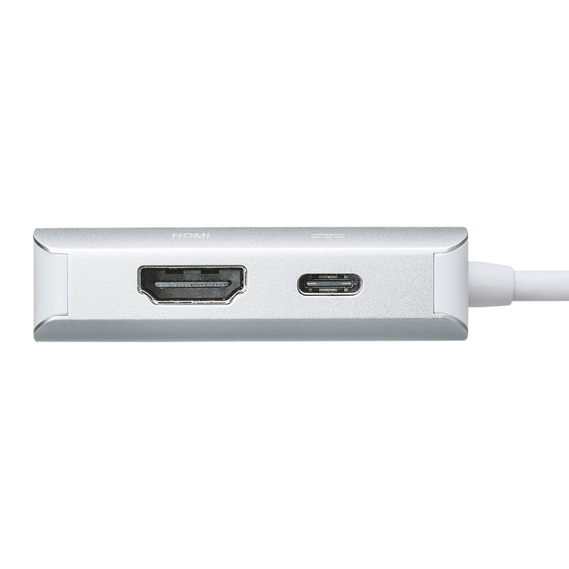 USB Type C-HDMI/VGA変換アダプタ(映像出力・HDMI/VGA同時出力可)AD-ALCHVの販売商品 通販ならサンワダイレクト