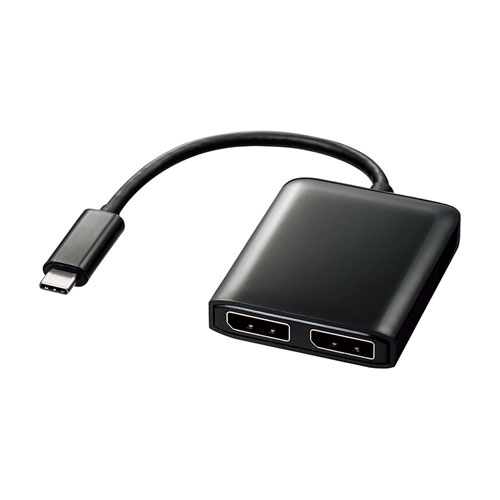 USB TypeC MSTハブ　(DisplayPort Altモード） Type-C→DisplayPort×2 AD-ALCMST2DP