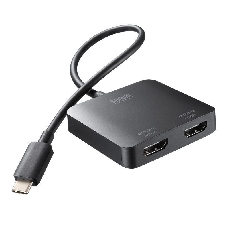 USB-C HDMI ϊA_v^ 2 4K/60Hz HDR P[u20cm Windows }`fBXvC ~[O AD-ALCMST2HD2