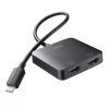 USB-C HDMI ϊA_v^ 2 4K/60Hz HDR P[u20cm Windows }`fBXvC ~[O AD-ALCMST2HD2