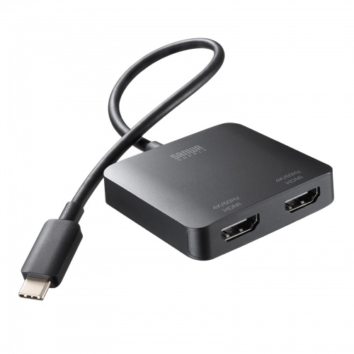 USB-C HDMI ϊA_v^ 2 4K/60Hz HDR P[u20cm Windows }`fBXvC ~[O AD-ALCMST2HD2