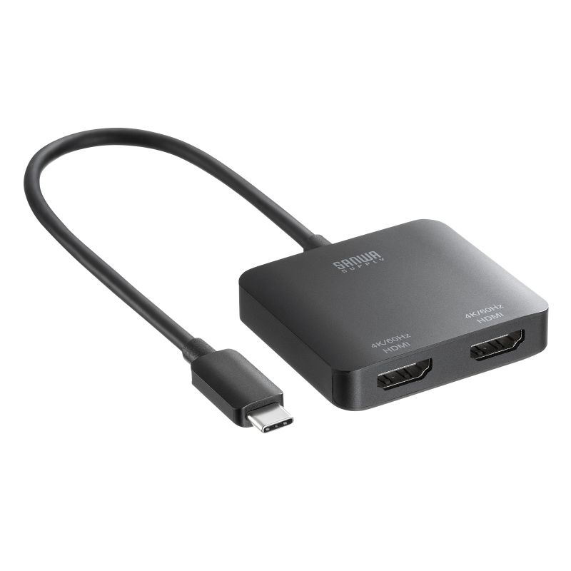 USB-C HDMI ϊA_v^ 2 4K/60Hz HDR P[u20cm Windows }`fBXvC ~[O AD-ALCMST2HD2