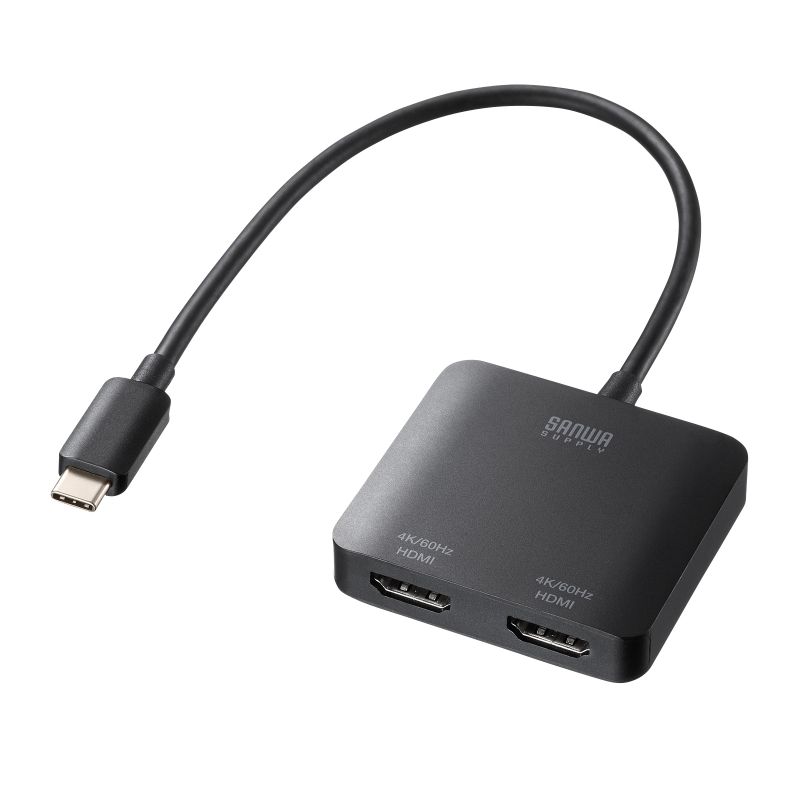 USB-C HDMI ϊA_v^ 2 4K/60Hz HDR P[u20cm Windows }`fBXvC ~[O AD-ALCMST2HD2